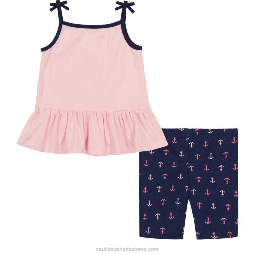Toddler Girls\' Tank 2Pc Bike Short Set (2T-4T) NauticaRaspberry R260HV1500