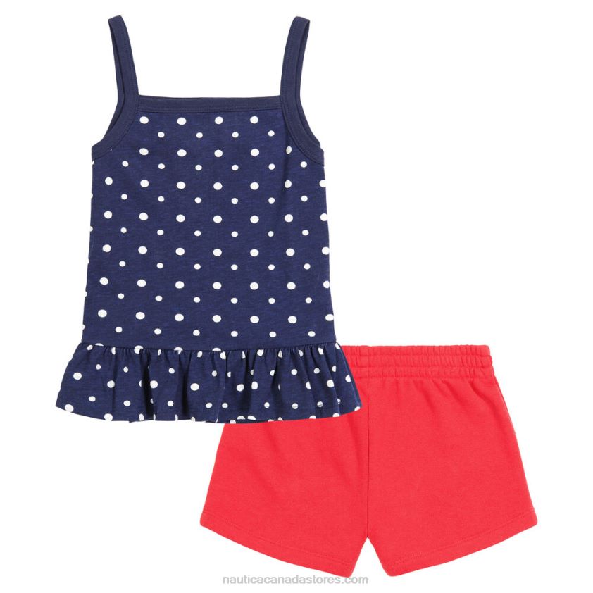 Toddler Girls\' Tank 2Pc Terry Short Set (2T-4T) NauticaAntique White Wash R260HV1501