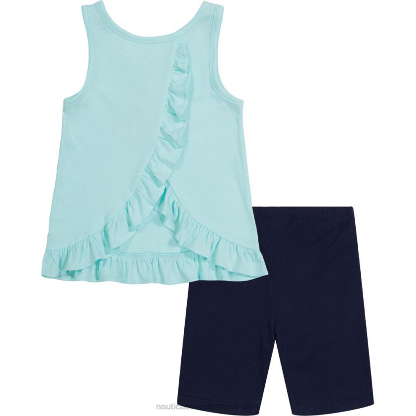 Toddler Girls\' Tunic 2Pc Bike Short Set (2T-4T) NauticaAdmiral Blue R260HV1487