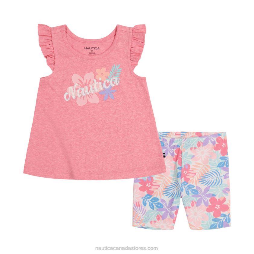 Toddler Girls' Tunic 2Pc Bike Short Set (2T-4T) NauticaForest Green R260HV1465