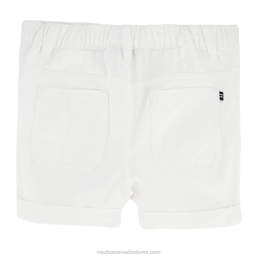 Girls\' Cuffed Pull-On Short (7-16) NauticaAntique White Wash R260HV1339