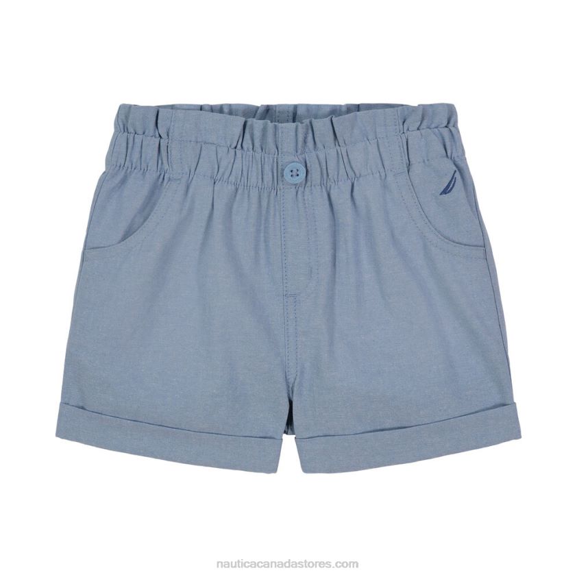Girls' Paperbag Short (7-16) NauticaNite Sea Heather R260HV1314