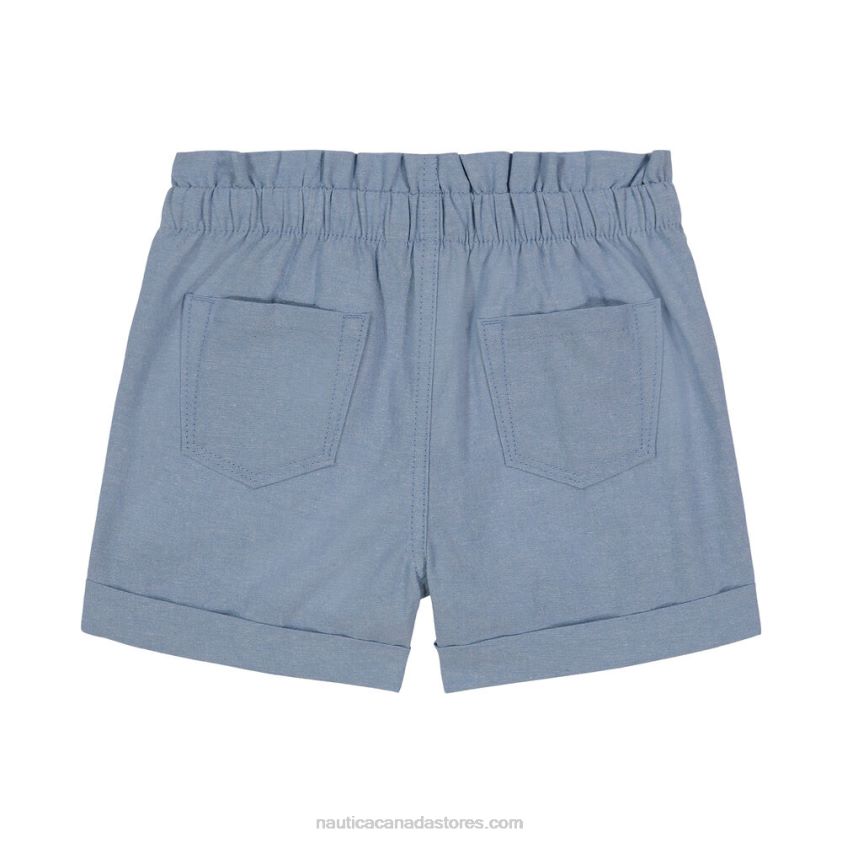 Girls\' Paperbag Short (7-16) NauticaNite Sea Heather R260HV1314