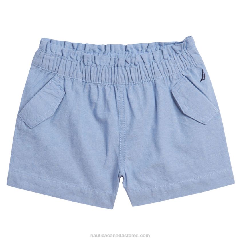 Little Girls' Chambray Pull-On Short (4-6X) NauticaNite Sea Heather R260HV1351