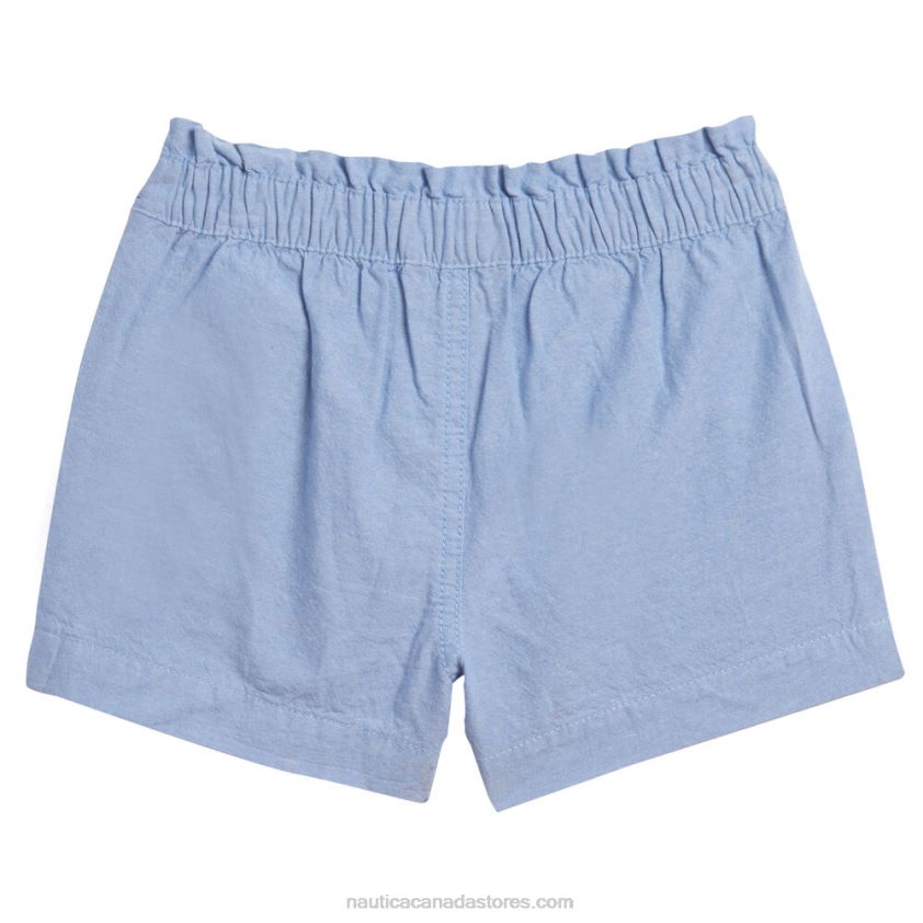 Little Girls\' Chambray Pull-On Short (4-6X) NauticaNite Sea Heather R260HV1351