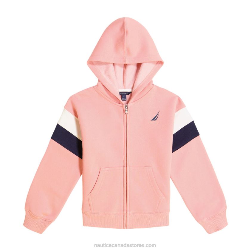 Girls' Colorblock Fleece Hoodie (7-16) NauticaDeep Fuschia R260HV1317