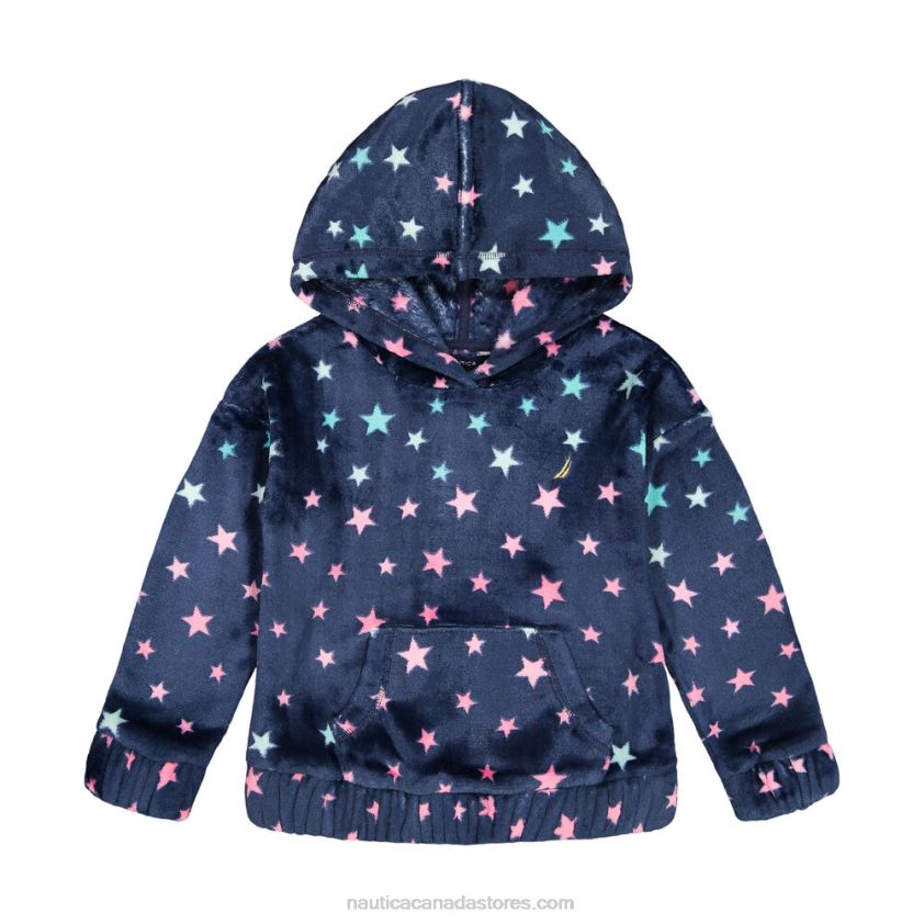 Girls' Cozy Star Pullover Hoodie (7-16) NauticaNavy R260HV1354