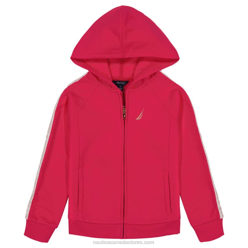 Little Girls' Side-Stripe Full-Zip Hoodie (4-6X) NauticaDark Acacia R260HV1453