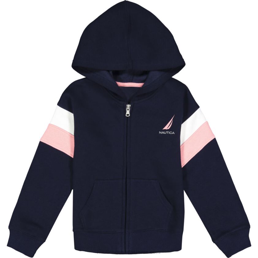 Toddler Girls' Colorblock Fleece Hoodie (2T-4T) NauticaNavy R260HV1333