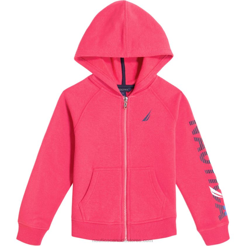 Toddler Girls' Logo Sleeve Full-Zip Hoodie (2T-4T) NauticaDark Acacia R260HV1433