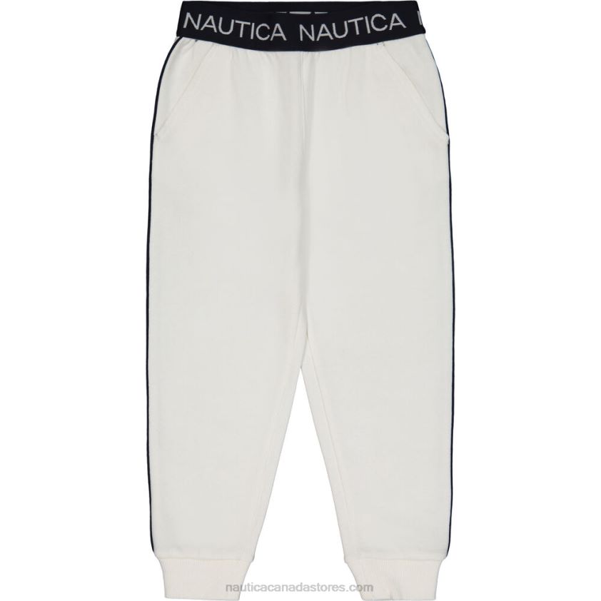 Toddler Girls' Side-Stripe Fleece Jogger (2T-4T) NauticaWhite R260HV1372