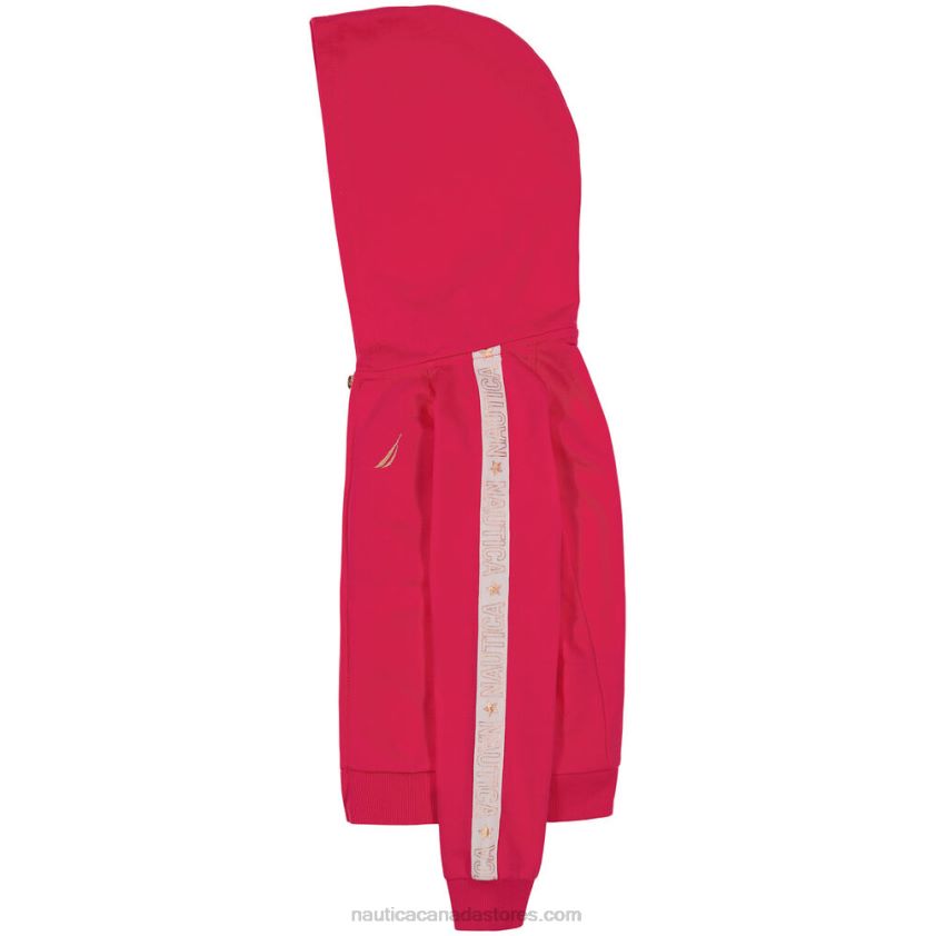 Toddler Girls\' Side-Stripe Full-Zip Hoodie (2T-4T) NauticaDark Acacia R260HV1378