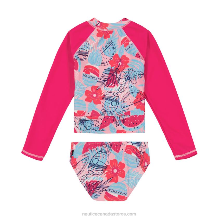 Little Girls\' Fruit Rash Guard Set (4-6X) NauticaDark Acacia R260HV1525