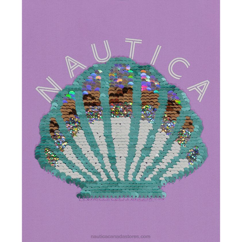 Little Girls\' Seashell One-Piece (4-6X) NauticaGuppy Grape R260HV1552