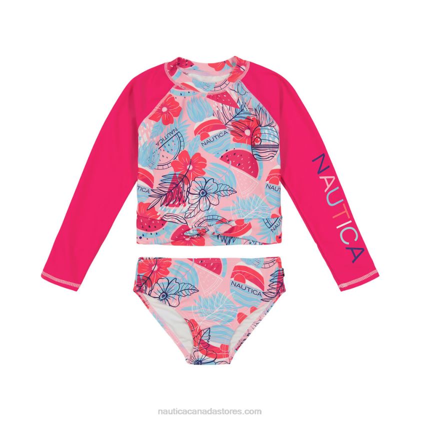Toddler Girls' Fruit Rash Guard Set (2T-4T) NauticaDark Acacia R260HV1554