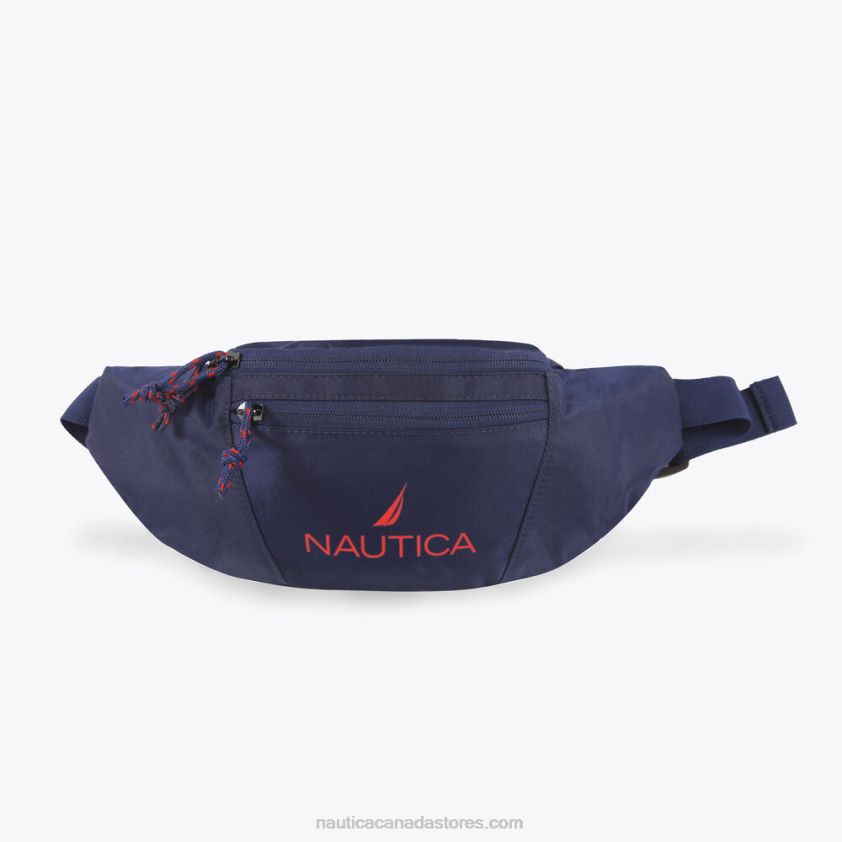Logo Fanny Pack Nautica Men Workshirt Blue R260HV146