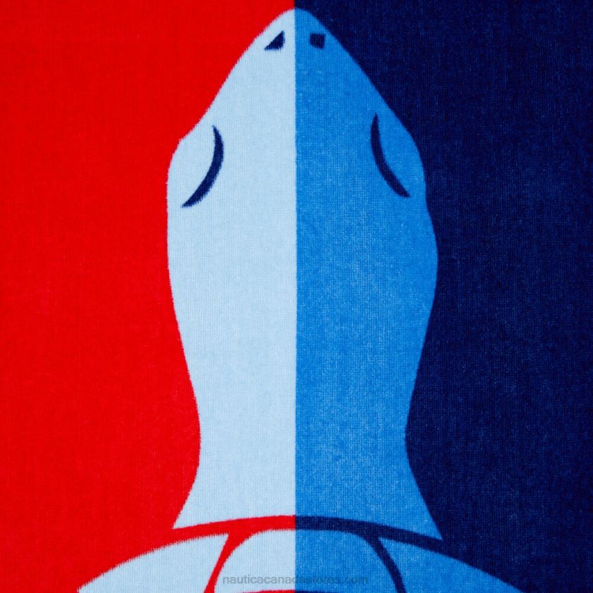 Colorblock Turtle Print Beach Towel Nautica Men Edgartown Red R260HV184