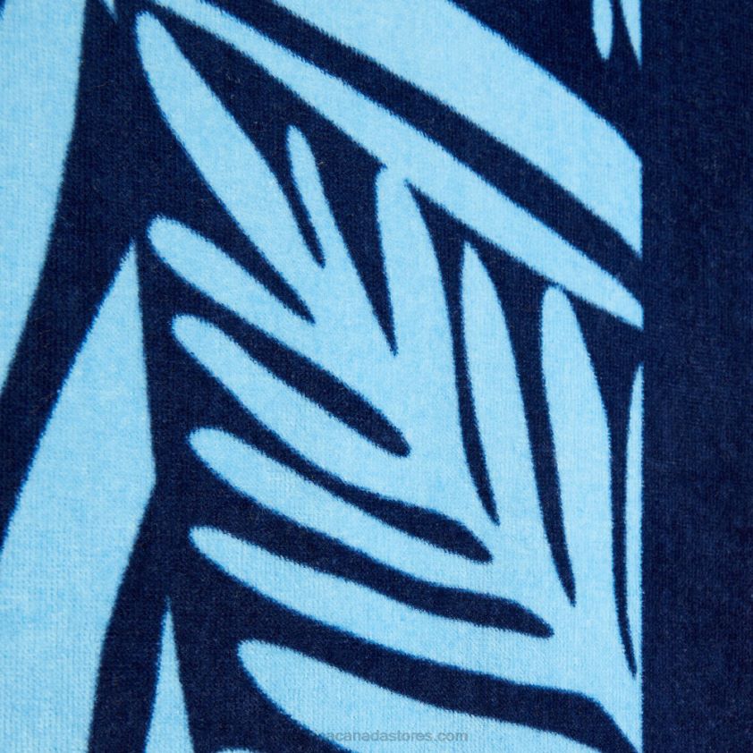 Palm Print Logo Beach Towel Nautica Men Ballard Blue R260HV911