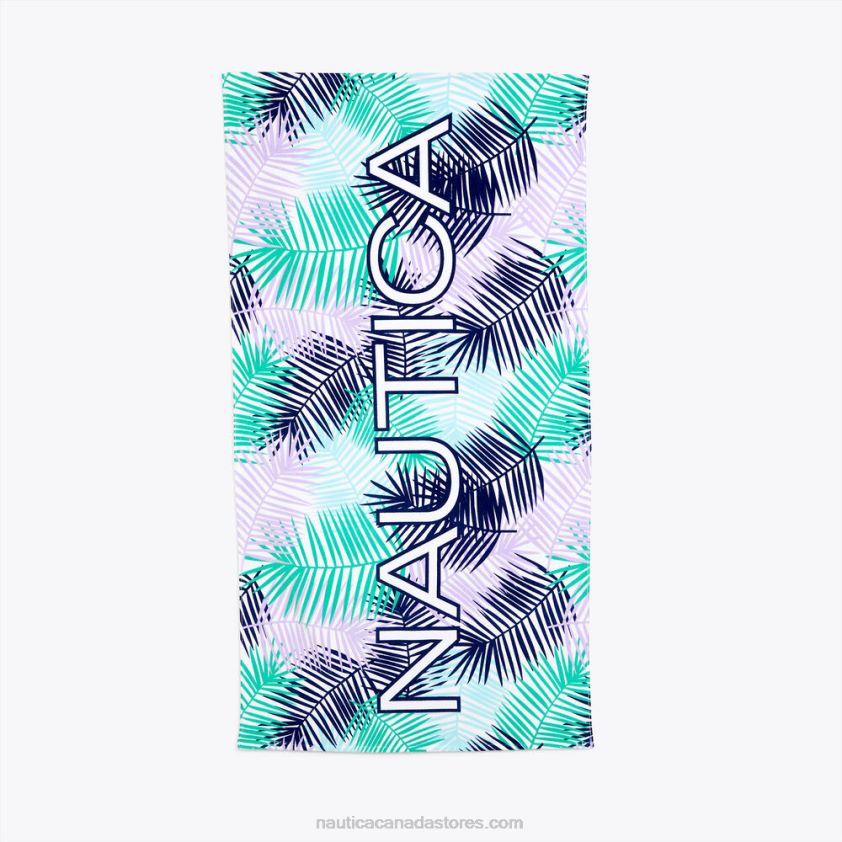 Palm Print Logo Beach Towel Nautica Men Multi Kids R260HV896
