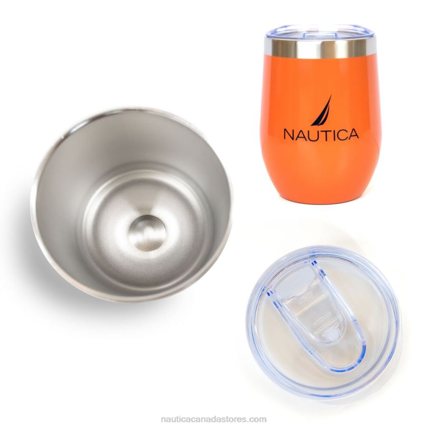 Logo Double-Walled Stainless Steel Short Tumbler Nautica Men Multi R260HV279