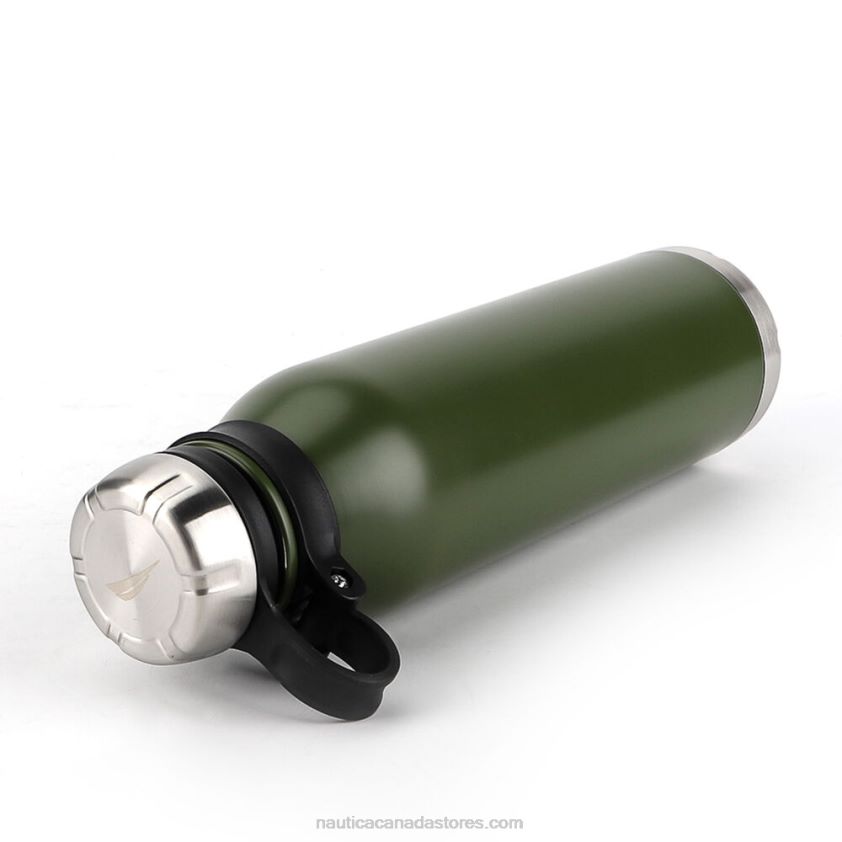 Logo Double-Walled Stainless Steel Water Bottle Nautica Men Olive R260HV924