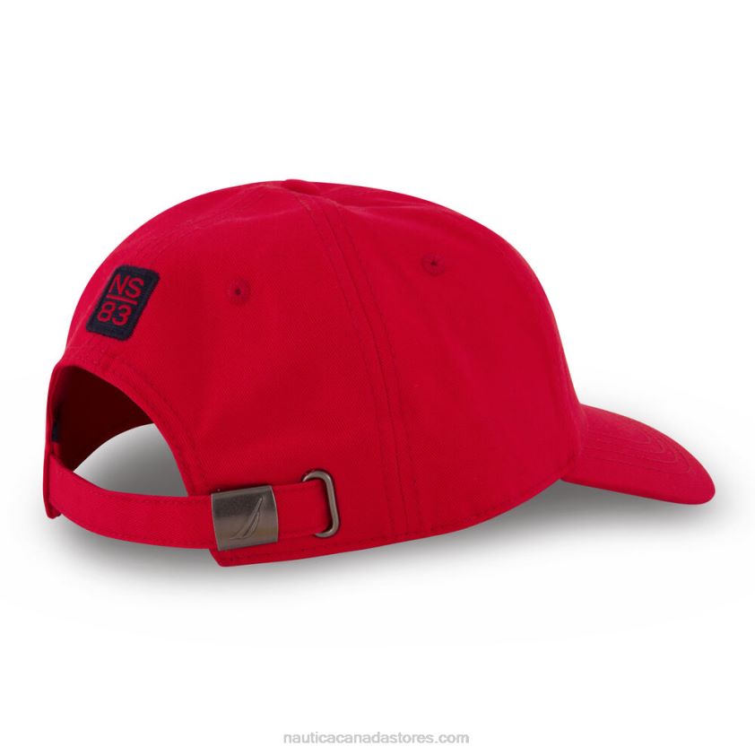 J-Class Embroidered Cap Nautica Men Flare Red R260HV666
