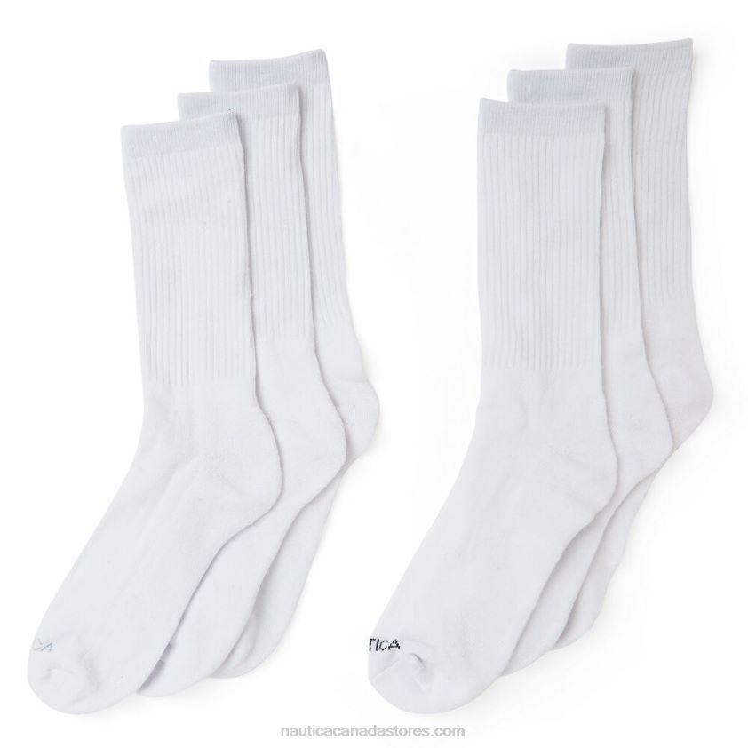 Athletic Crew Socks 5-Pack Nautica Men Dove R260HV122