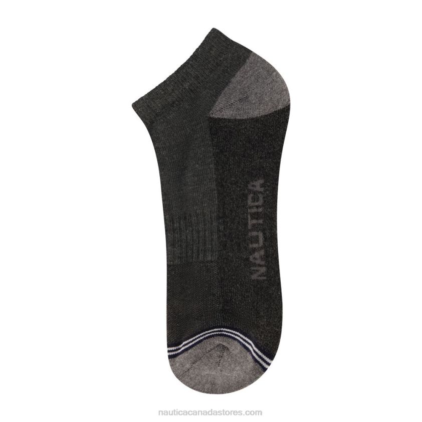 Athletic Low-Cut Socks 6-Pack Nautica Men Black Onyx R260HV114
