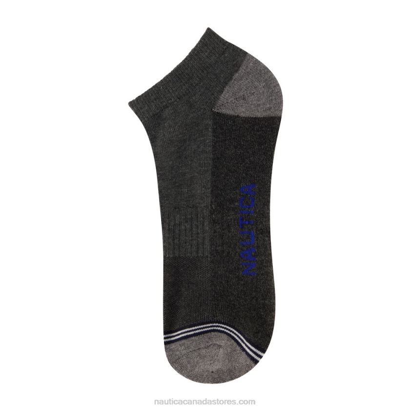Athletic Low-Cut Socks 6-Pack Nautica Men Black Onyx R260HV114