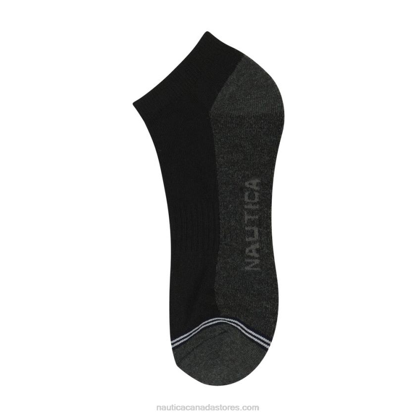 Athletic Low-Cut Socks 6-Pack Nautica Men Black R260HV113