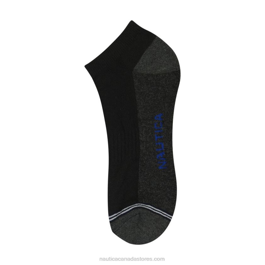 Athletic Low-Cut Socks 6-Pack Nautica Men Black R260HV113