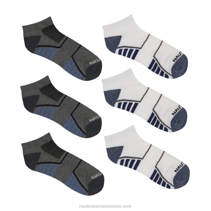 Athletic Low-Cut Terry Socks 6-Pack Nautica Men Multi R260HV77