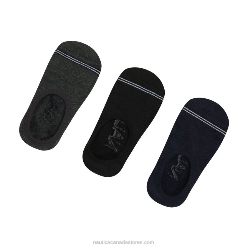 Shoe Liner Socks 3-Pack Nautica Men Multi R260HV73