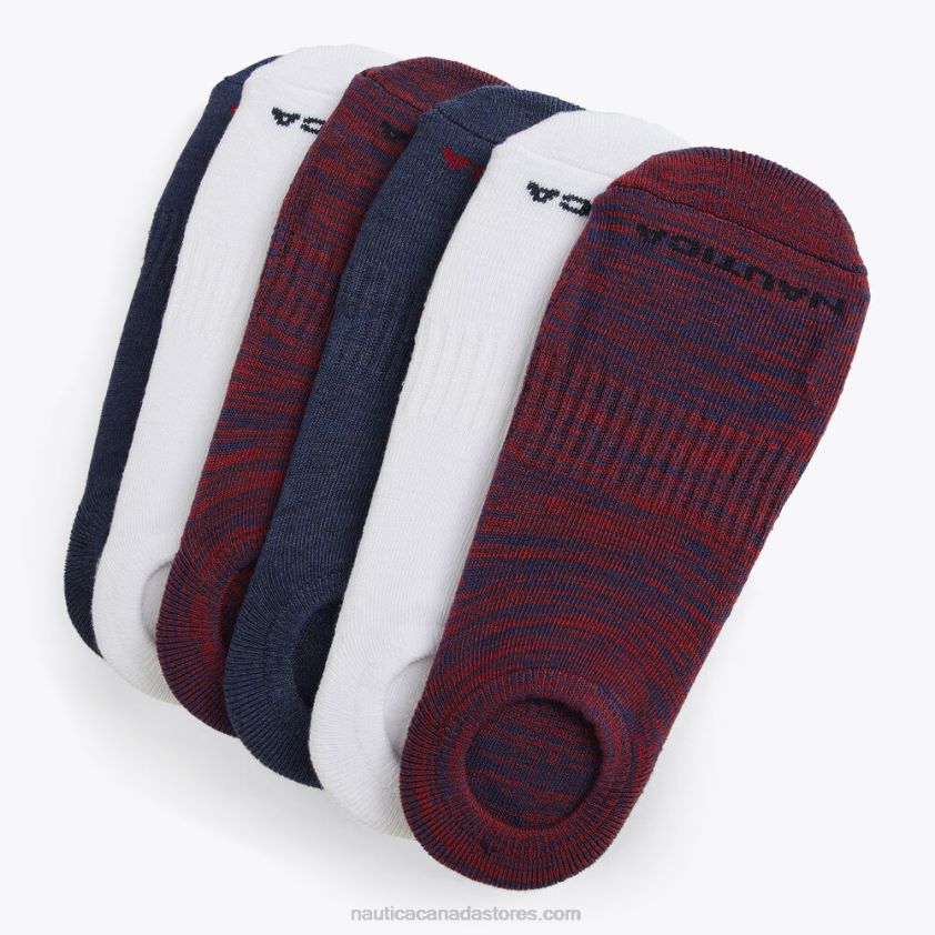 Stretch Liner Socks 6-Pack Nautica Men Black Onyx R260HV116