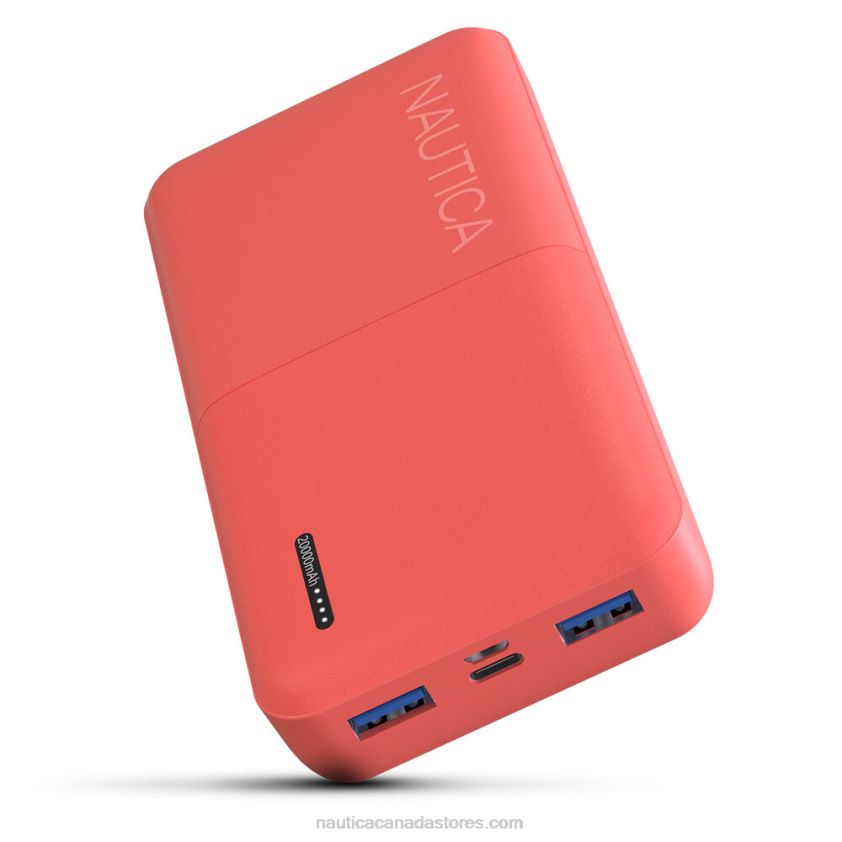 20000Mah Quick Portable Charger Nautica Men Nautica Red/Orange R260HV256