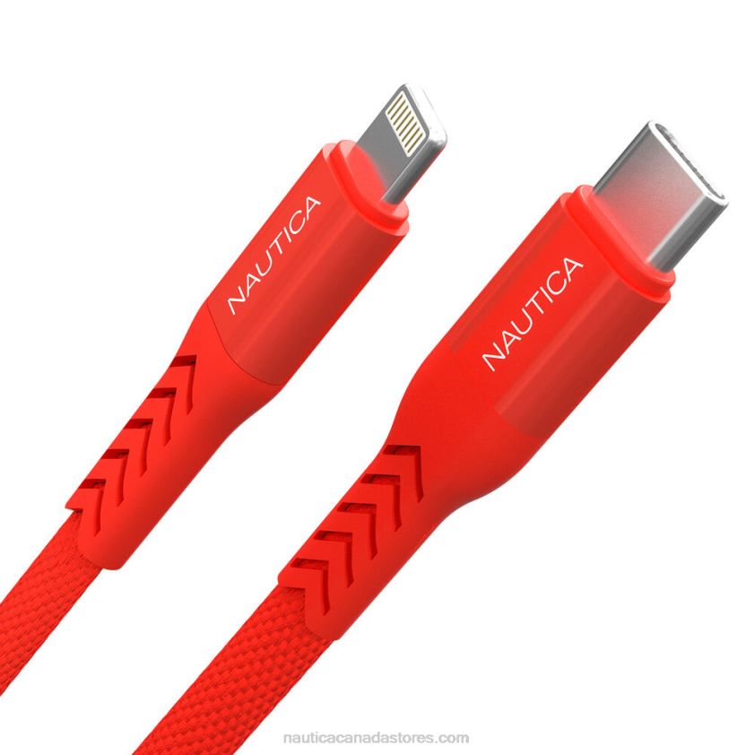 7Ft Lightning To Usb-C Cable Nautica Men Nautica Red/Orange R260HV312