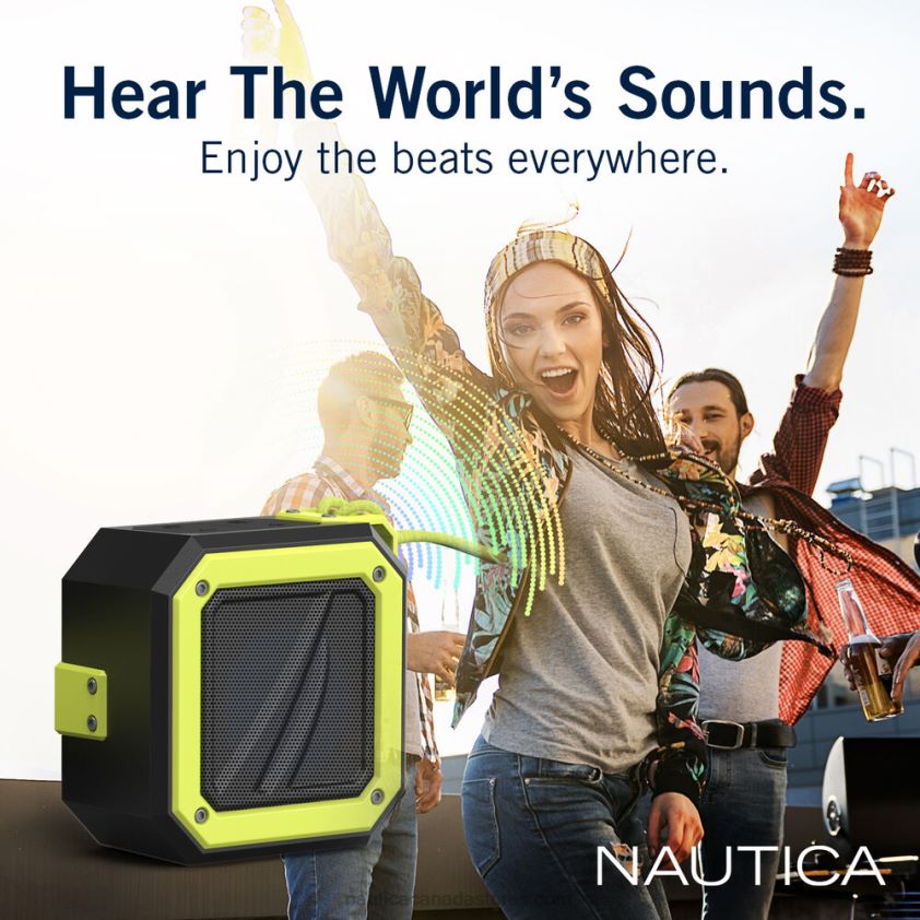 S100 Portable Bluetooth Outdoor Speaker Nautica Men Black R260HV302