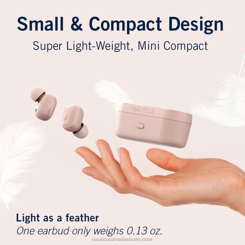 T3000 True Wireless Earbuds With Charging Case Nautica Men Workshirt Blue R260HV928