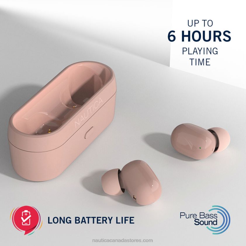 T3000 True Wireless Earbuds With Charging Case Nautica Men Workshirt Blue R260HV928