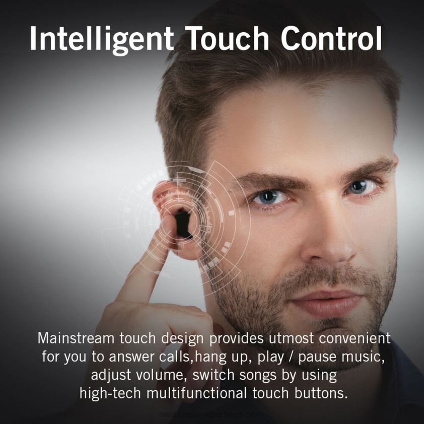 T3000 True Wireless Earbuds With Charging Case Nautica Men Workshirt Blue R260HV928