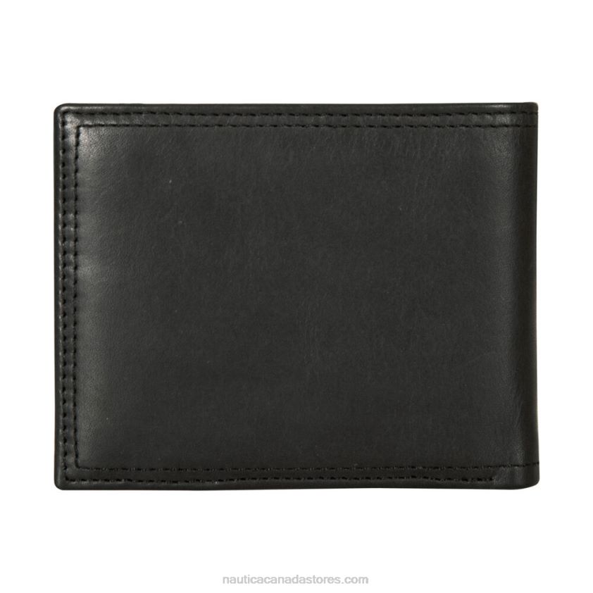 J-Class Leather Wallet Nautica Men Black R260HV210