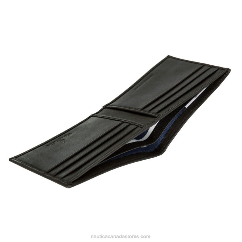 J-Class Leather Wallet Nautica Men Black R260HV210