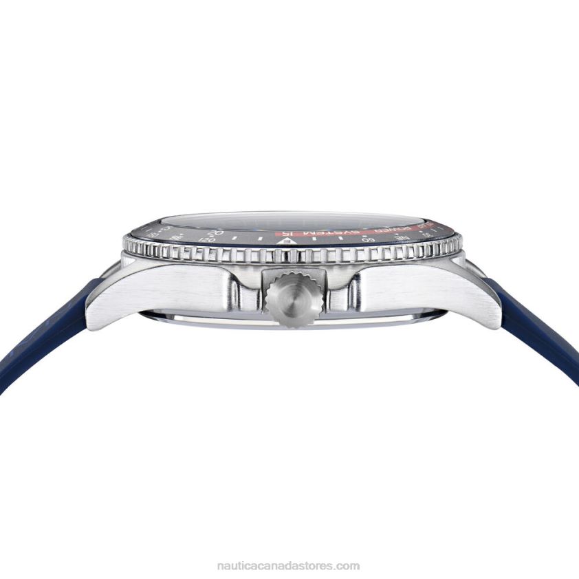 Cocoa Beach Solar-Powered Silicone 3-Hand Watch Nautica Men Multi R260HV266