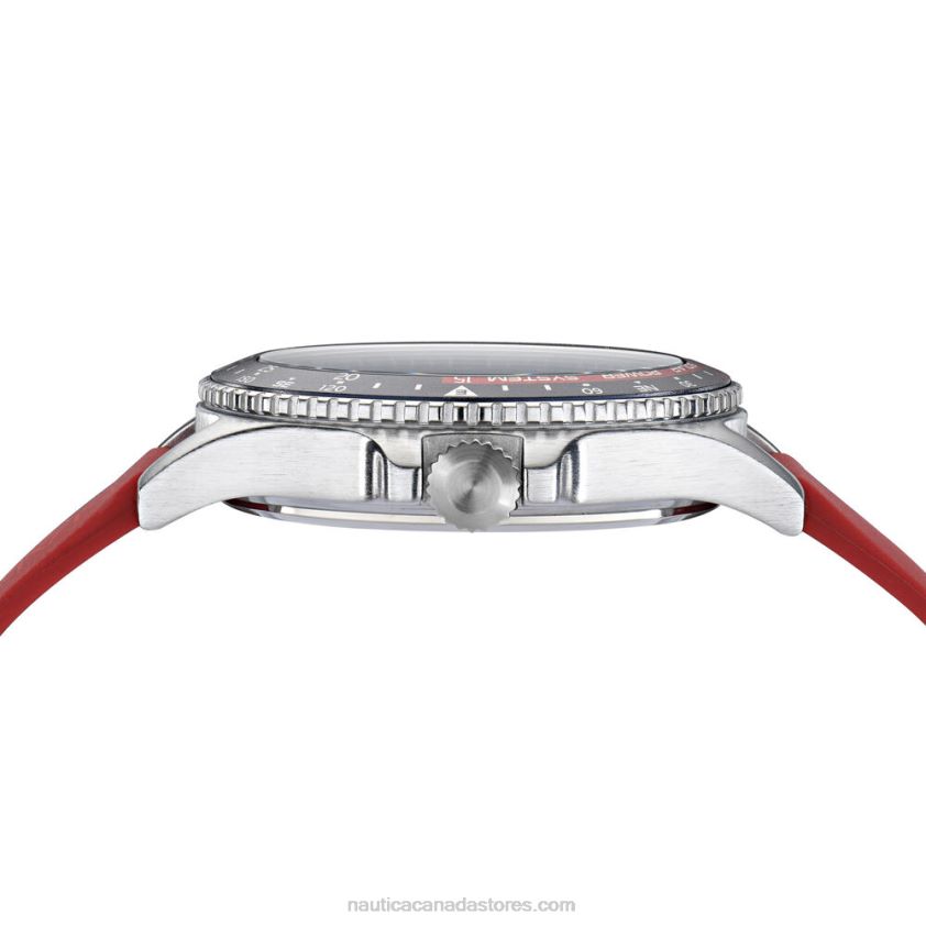 Cocoa Beach Solar-Powered Silicone 3-Hand Watch Nautica Men Multi R260HV306