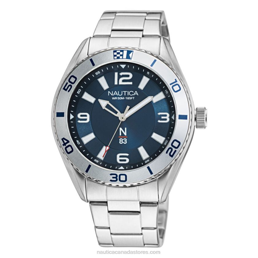 Finn World Silicone 3-Hand Watch Nautica Men Multi R260HV356