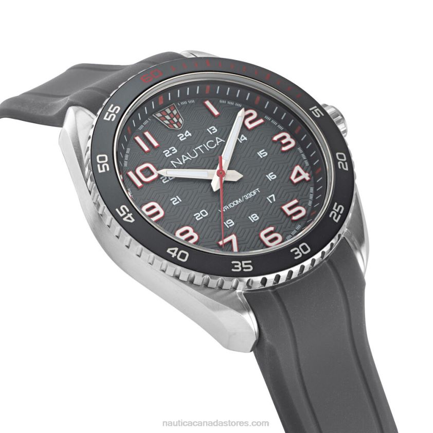 Key Biscane Silicone 3-Hand Watch Nautica Men Multi R260HV339