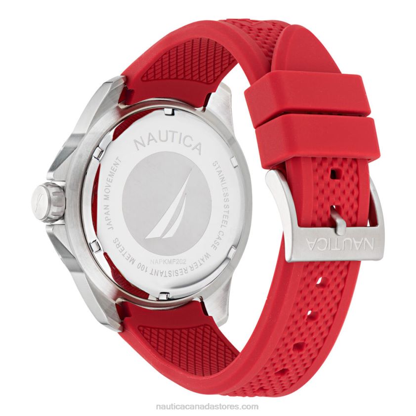 Koh May Bay Silicone 3-Hand Watch Nautica Men Multi R260HV338