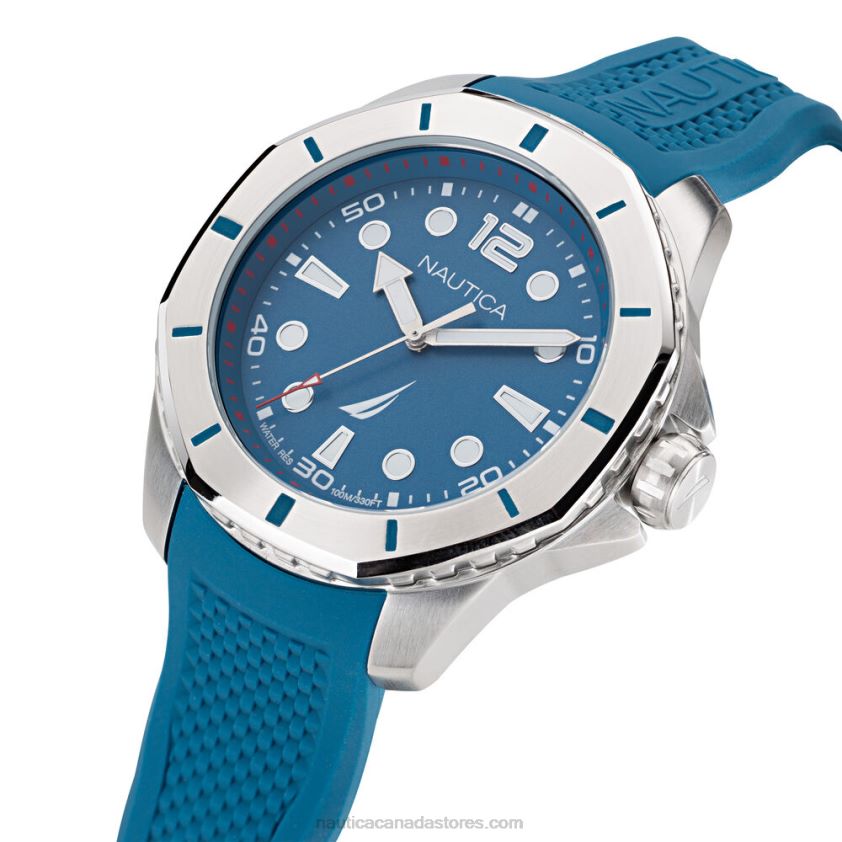 Koh May Bay Silicone 3-Hand Watch Nautica Men Multi R260HV341