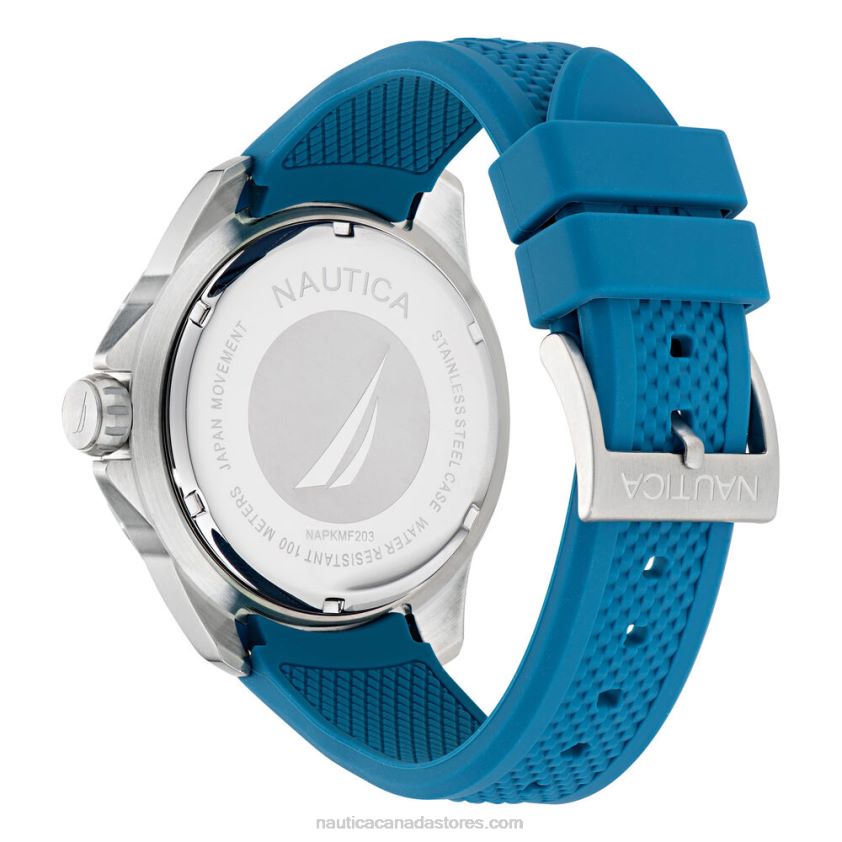 Koh May Bay Silicone 3-Hand Watch Nautica Men Multi R260HV341