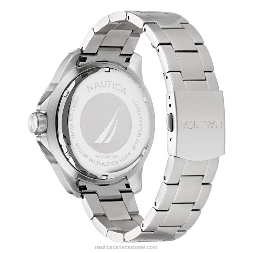 Koh May Bay Stainless Steel And Silicone Watch Box Set Nautica Men Multi R260HV220